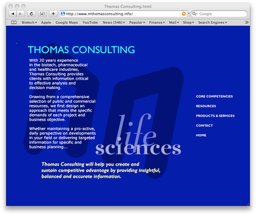 thomas consulting website